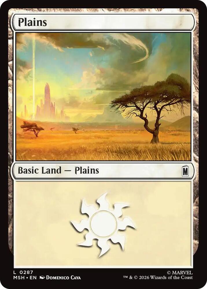 Plains 287 (Marvel Super Heroes)  - Foil
