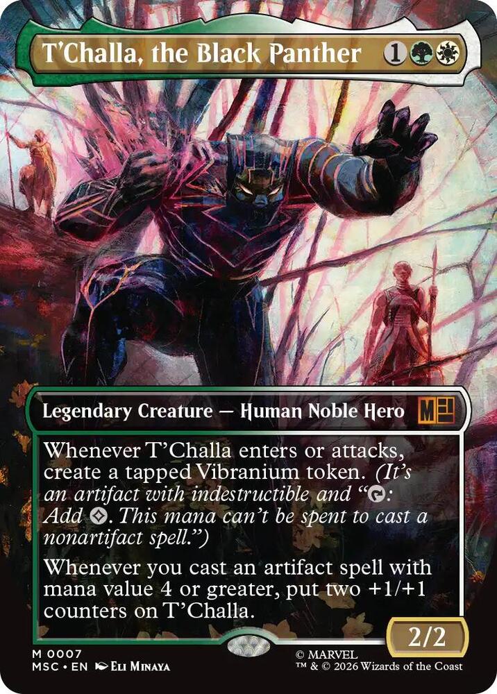 T'Challa, the Black Panther 7 (Commander: Marvel Super Heroes)  - Borderless