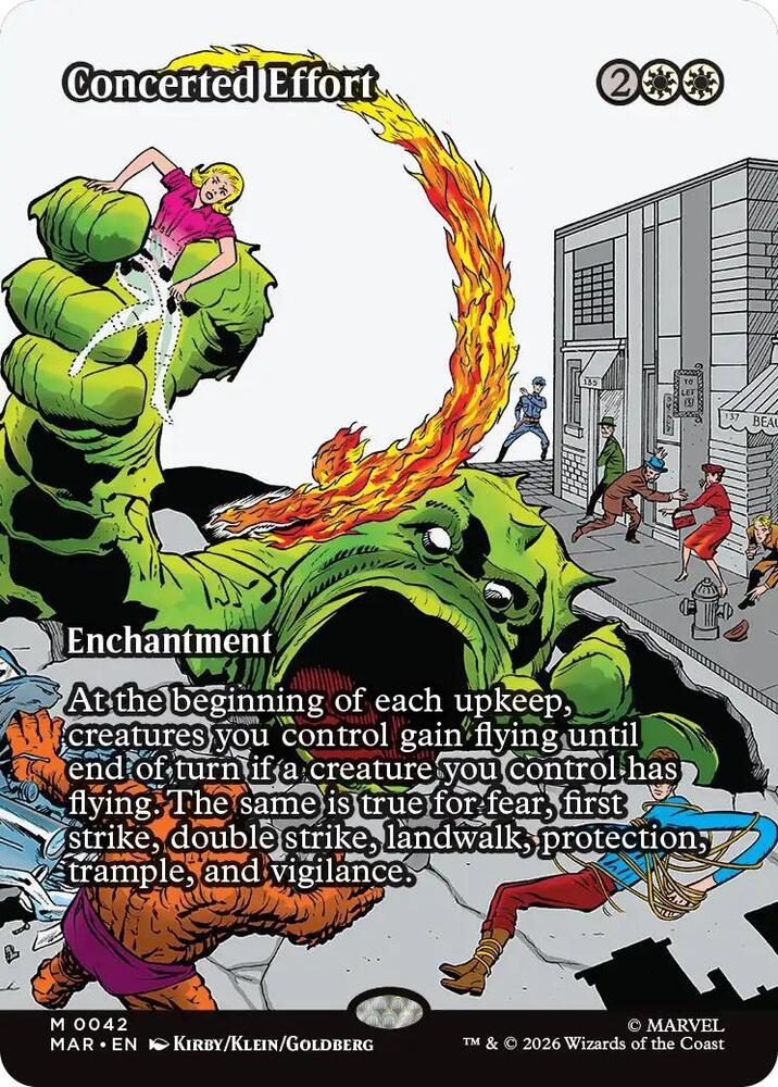 Concerted Effort 42 (Marvel Universe Eternal-Legal)  - Borderless Foil