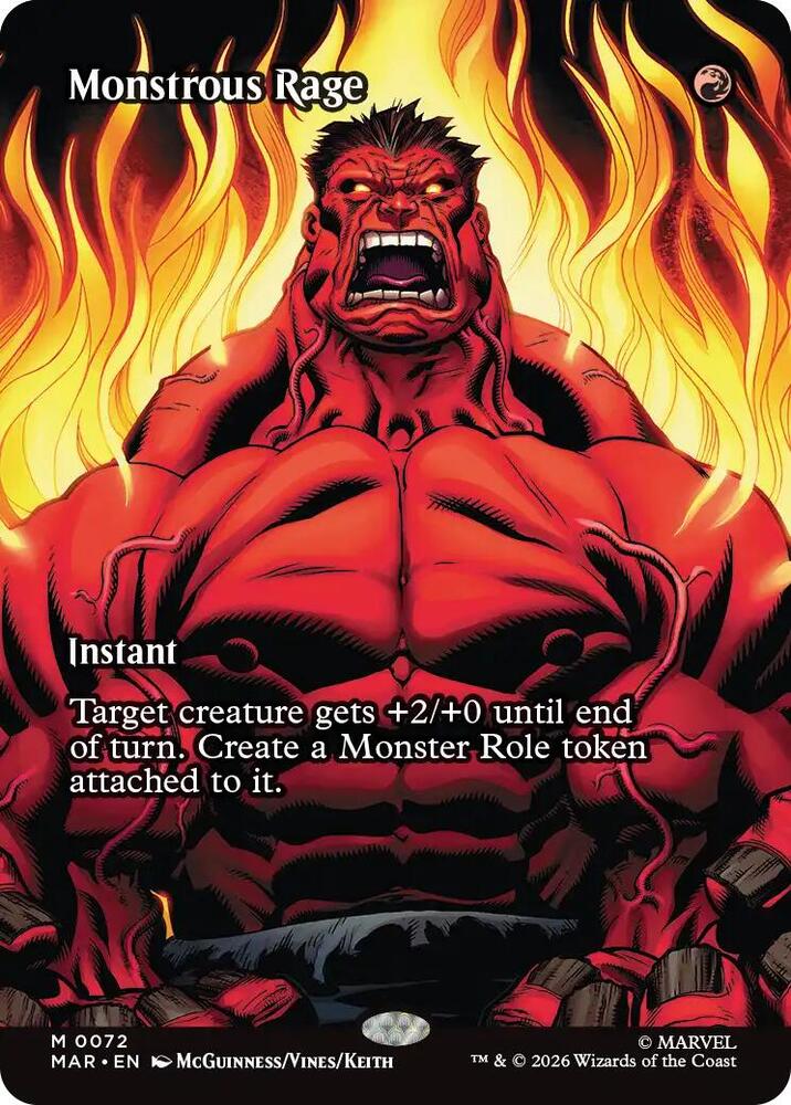 Monstrous Rage 72 (Marvel Universe Eternal-Legal)  - Borderless