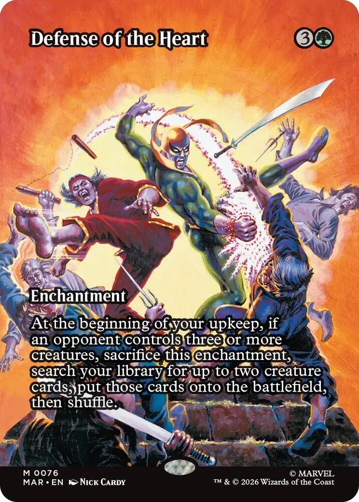 Defense of the Heart 76 (Marvel Universe Eternal-Legal)  - Borderless Foil