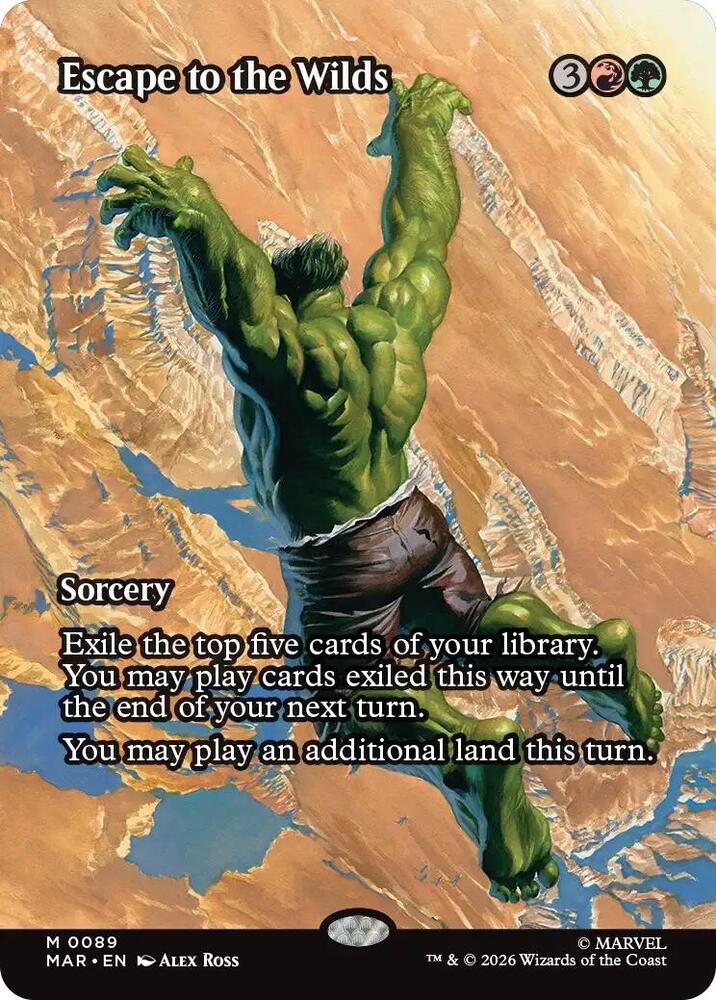 Escape to the Wilds 89 (Marvel Universe Eternal-Legal)  - Borderless Foil