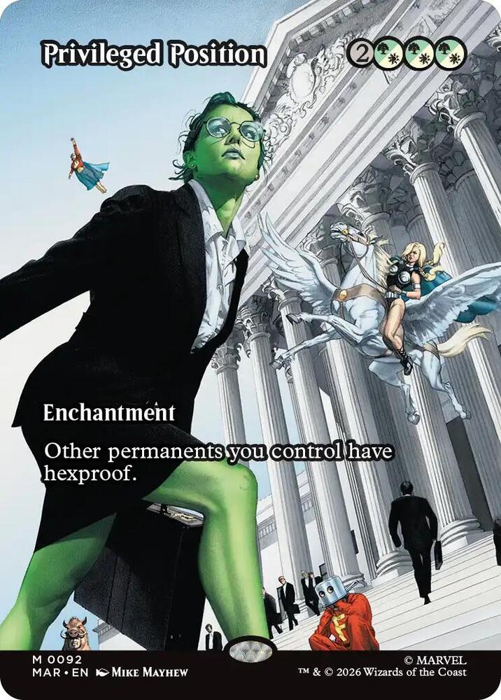 Privileged Position 92 (Marvel Universe Eternal-Legal)  - Borderless Foil