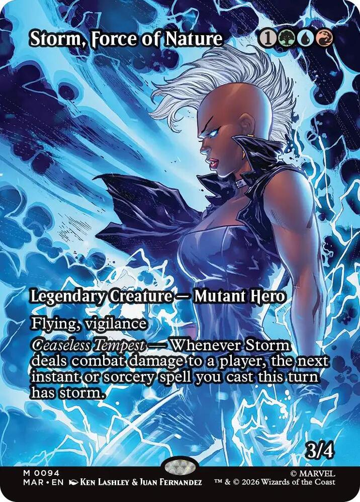 Storm, Force of Nature 94 (Marvel Universe Eternal-Legal)  - Borderless Foil