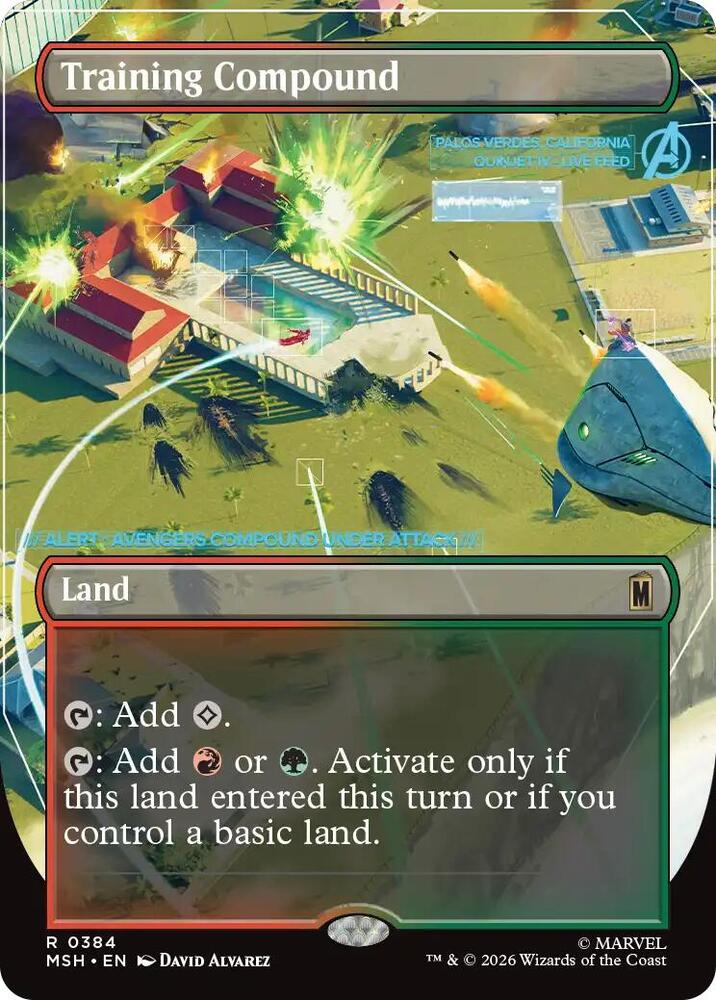 Training Compound 384 (Marvel Super Heroes)  - Borderless Foil