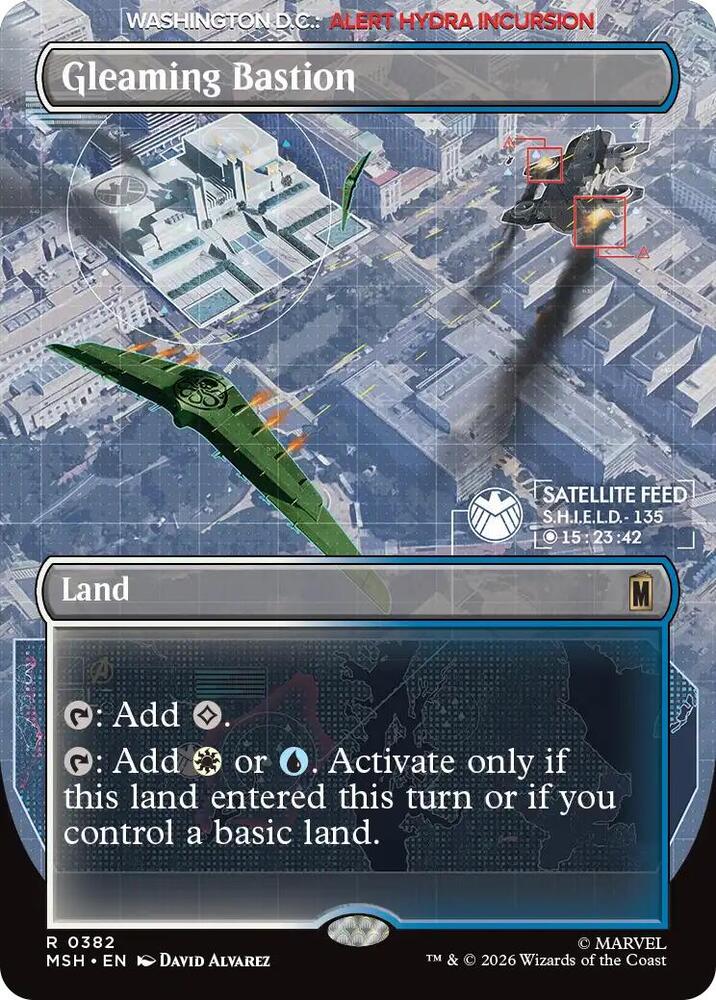 Gleaming Bastion 382 (Marvel Super Heroes)  - Borderless Foil