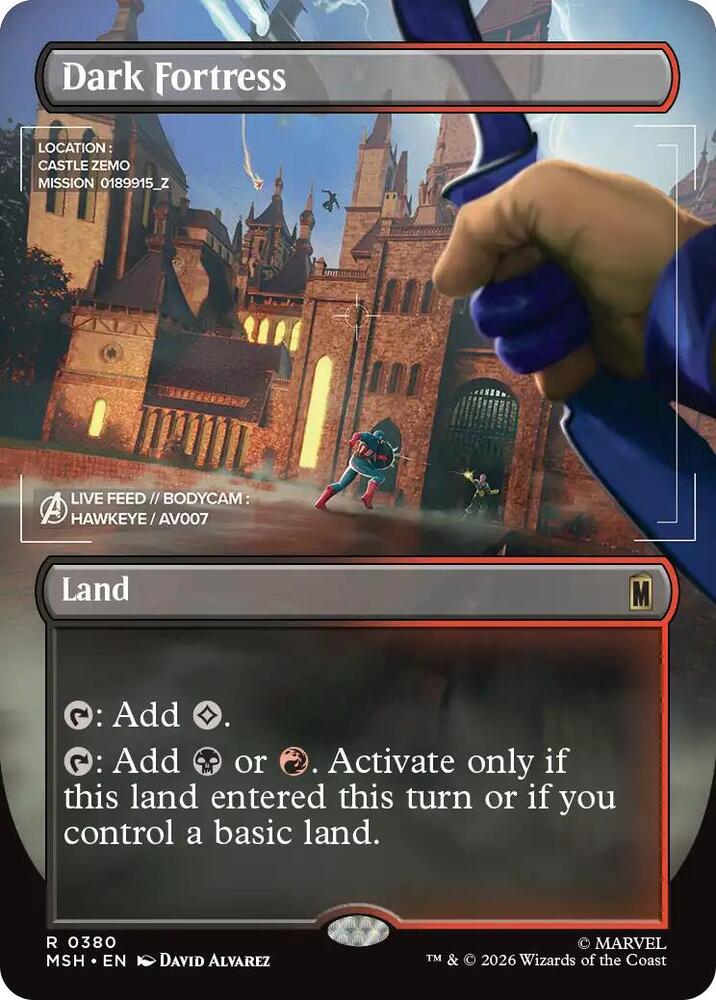 Dark Fortress 380 (Marvel Super Heroes)  - Borderless Foil
