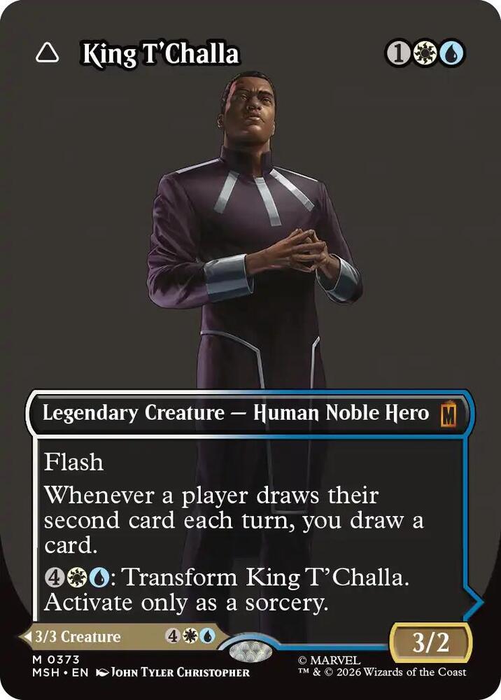 King T'Challa // Black Panther, Hope Enduring 373 (Marvel Super Heroes)  - Borderless Foil