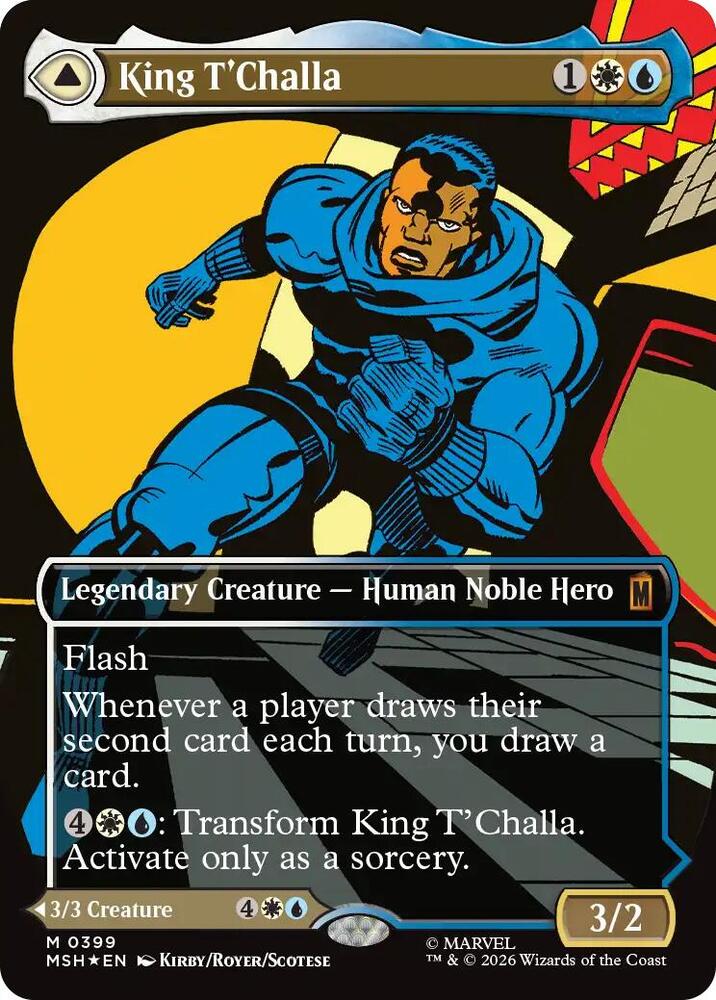King T'Challa // Black Panther, Hope Enduring 399 (Marvel Super Heroes)  - Borderless Foil