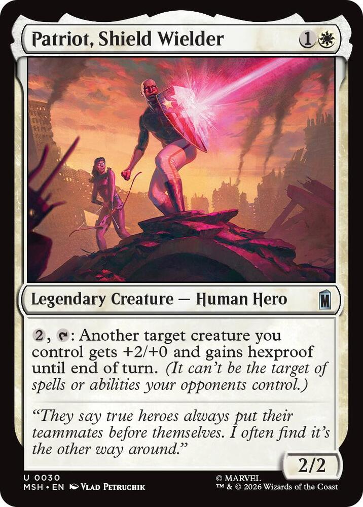Patriot, Shield Wielder 30 (Marvel Super Heroes)  - Foil