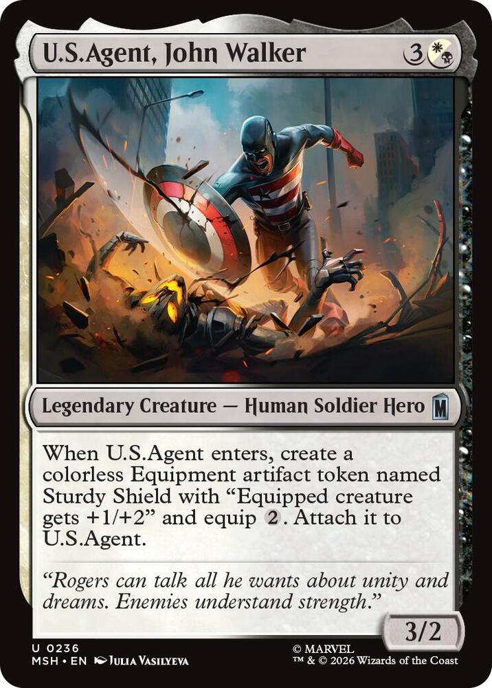 U.S.Agent, John Walker 236 (Marvel Super Heroes)  - Foil