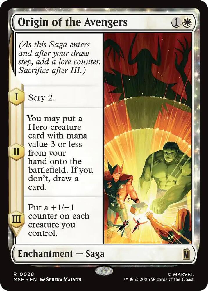 Origin of the Avengers 28 (Marvel Super Heroes)  - Foil