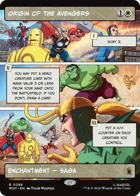 Origin of the Avengers 298 (Marvel Super Heroes)  - Showcase Foil