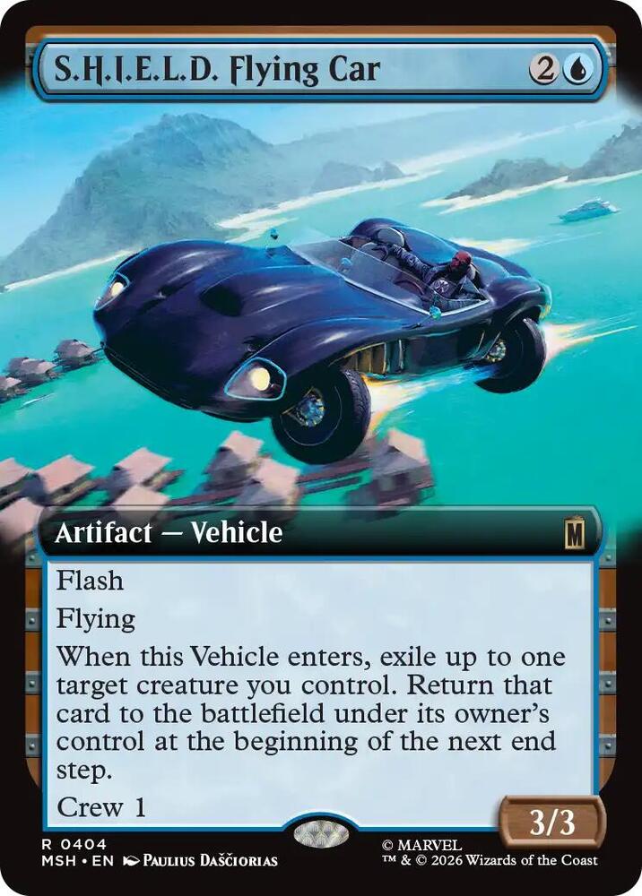S.H.I.E.L.D. Flying Car 404 (Marvel Super Heroes)  - Extended Art Foil