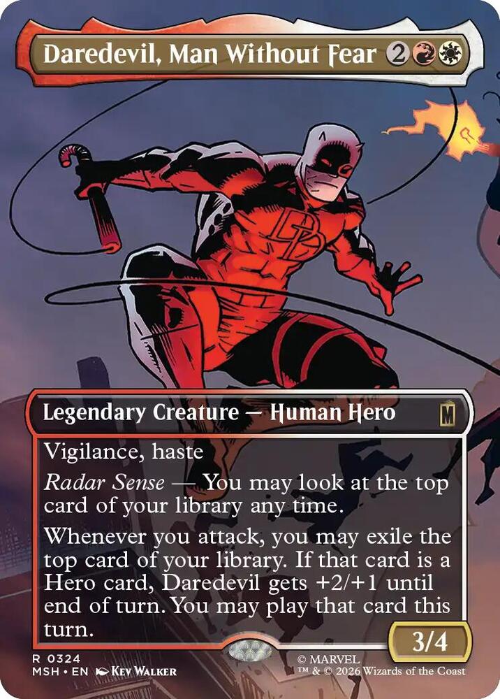 Daredevil, Man Without Fear 324 (Marvel Super Heroes)  - Borderless Foil