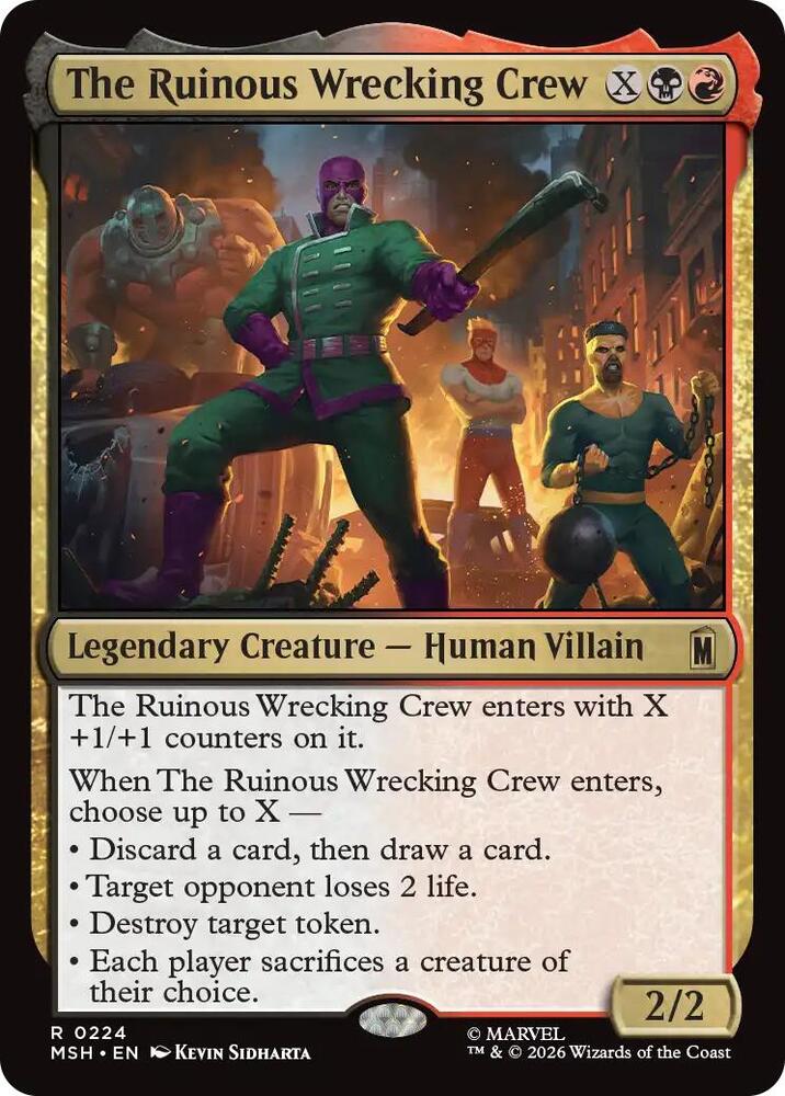 The Ruinous Wrecking Crew 224 (Marvel Super Heroes)  - Foil
