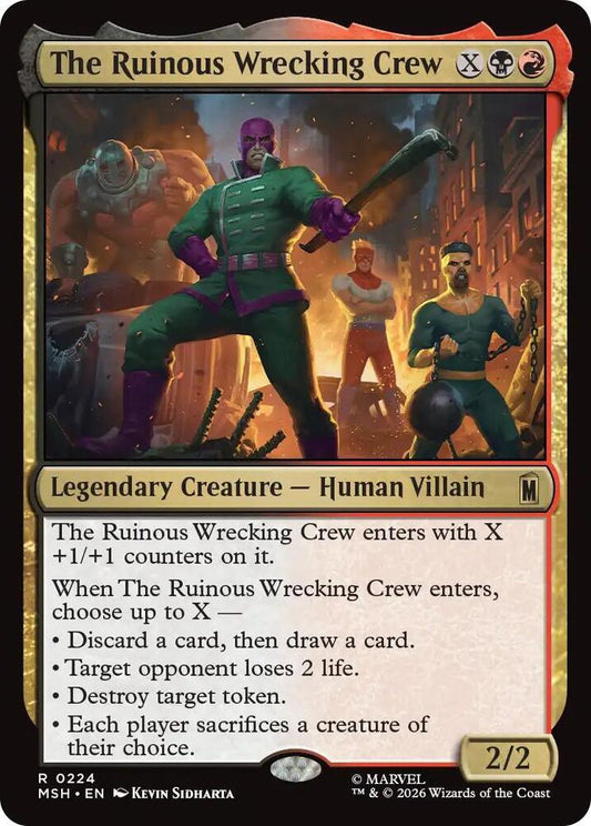 The Ruinous Wrecking Crew 224 (Marvel Super Heroes)  - Foil