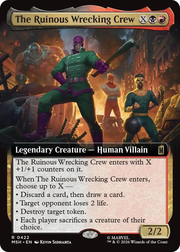 The Ruinous Wrecking Crew 422 (Marvel Super Heroes)  - Extended Art