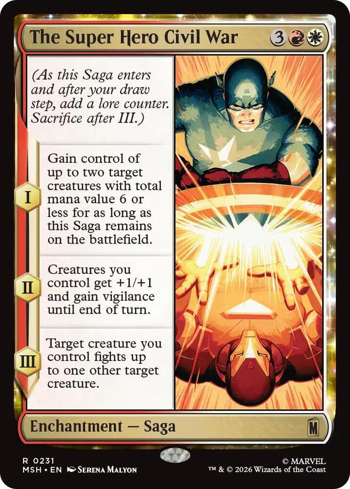 The Super Hero Civil War 231 (Marvel Super Heroes)  - Foil