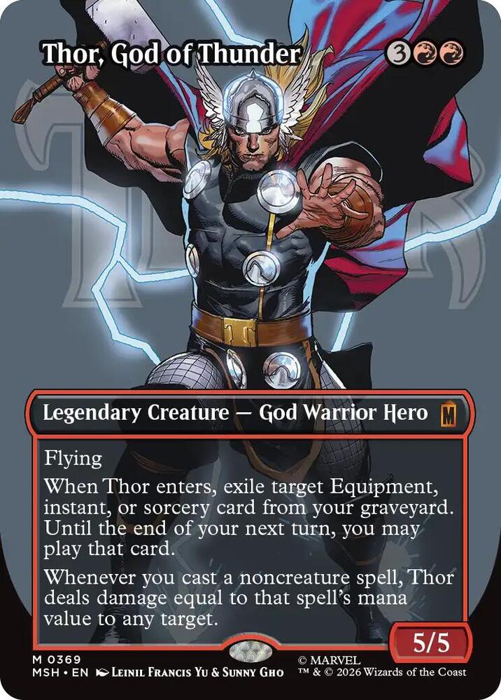 Thor, God of Thunder 369 (Marvel Super Heroes)  - Borderless Foil