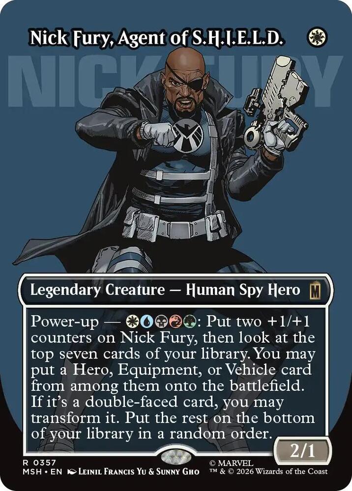 Nick Fury, Agent of S.H.I.E.L.D. 357 (Marvel Super Heroes)  - Borderless Foil