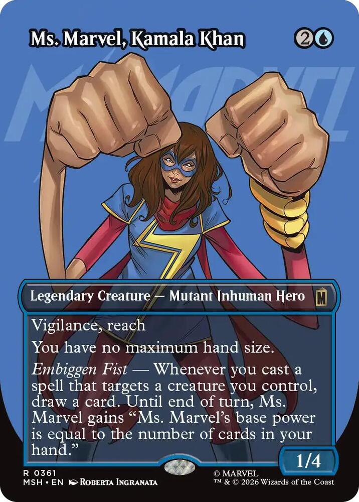 Ms. Marvel, Kamala Khan 361 (Marvel Super Heroes)  - Borderless