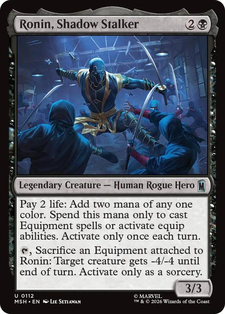 Ronin, Shadow Stalker 112 (Marvel Super Heroes) 