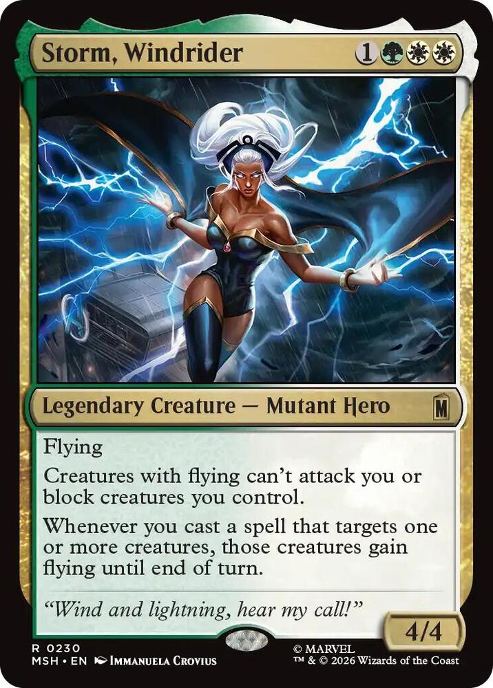Storm, Windrider 230 (Marvel Super Heroes)  - Foil