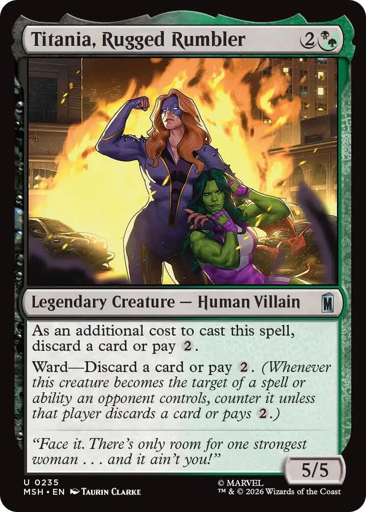 Titania, Rugged Rumbler 235 (Marvel Super Heroes)  - Foil