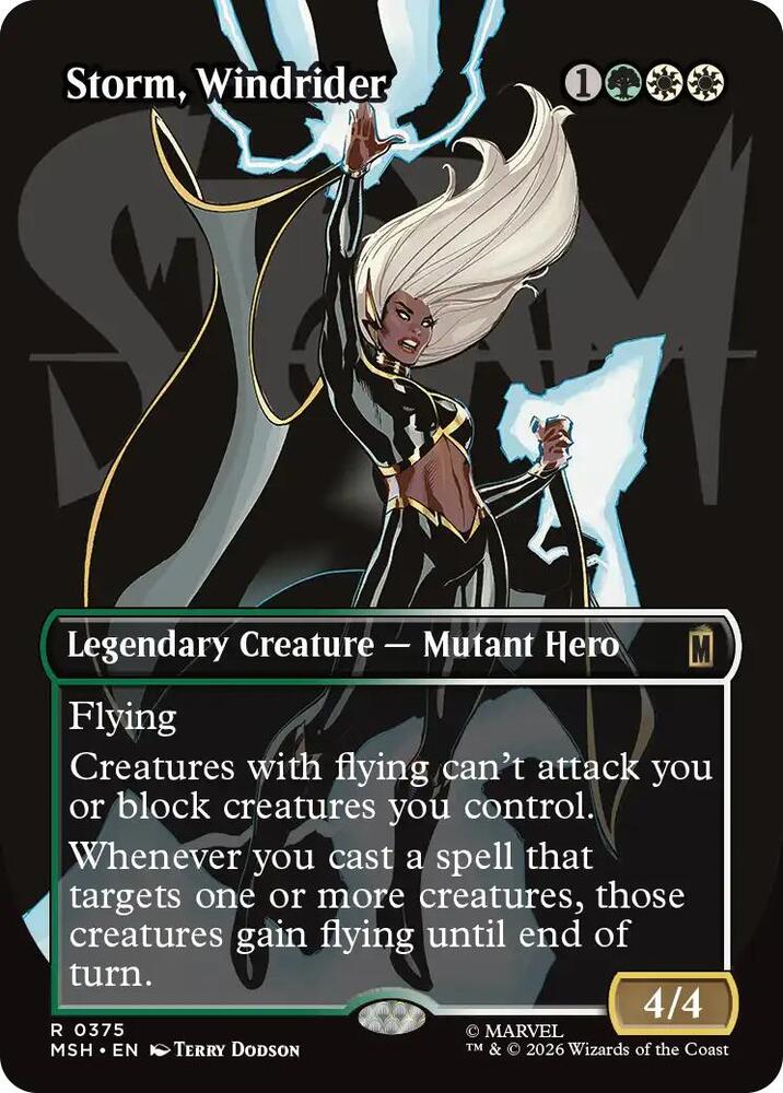 Storm, Windrider 375 (Marvel Super Heroes)  - Borderless Foil