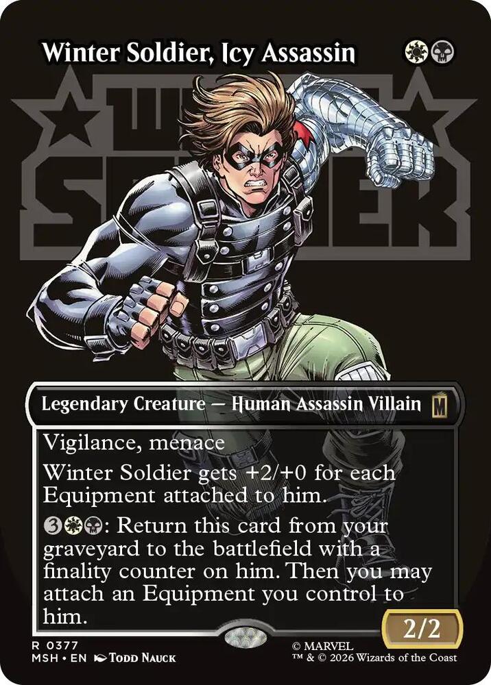 Winter Soldier, Icy Assassin 377 (Marvel Super Heroes)  - Borderless