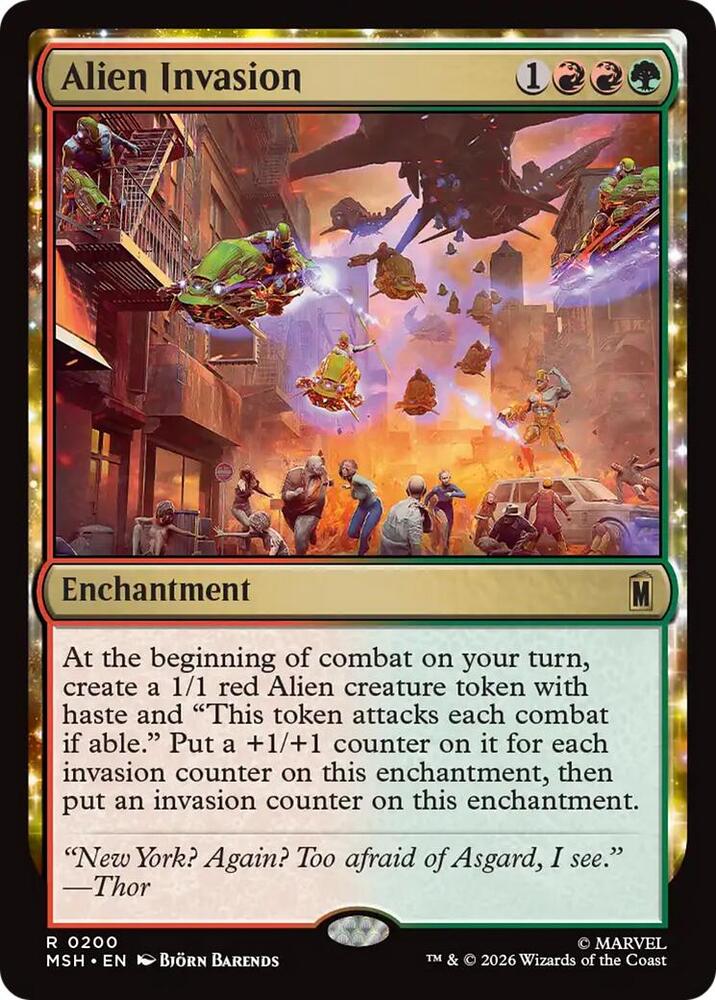 Alien Invasion 200 (Marvel Super Heroes)  - Foil