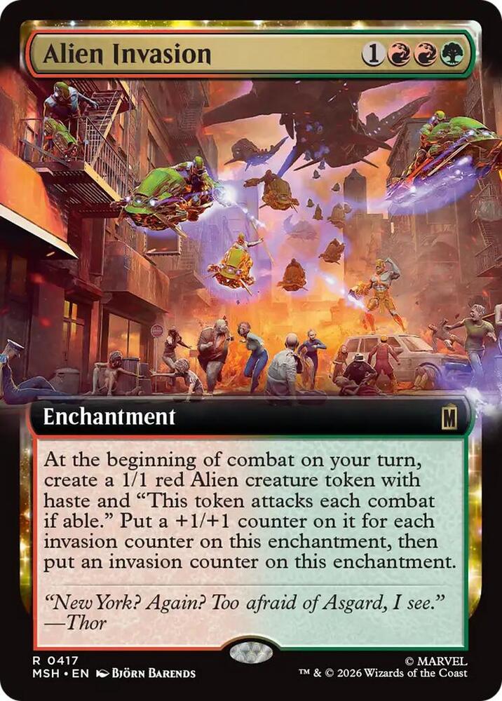 Alien Invasion 417 (Marvel Super Heroes)  - Extended Art Foil