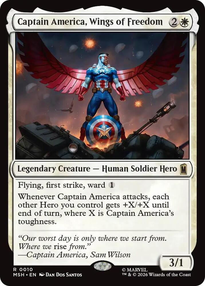 Captain America, Wings of Freedom 10 (Marvel Super Heroes)  - Foil