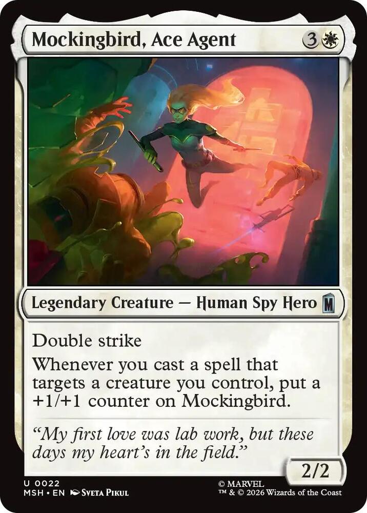 Mockingbird, Ace Agent 22 (Marvel Super Heroes)  - Foil