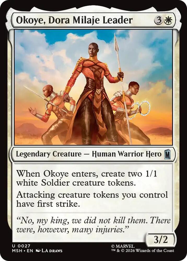 Okoye, Dora Milaje Leader 27 (Marvel Super Heroes)  - Foil