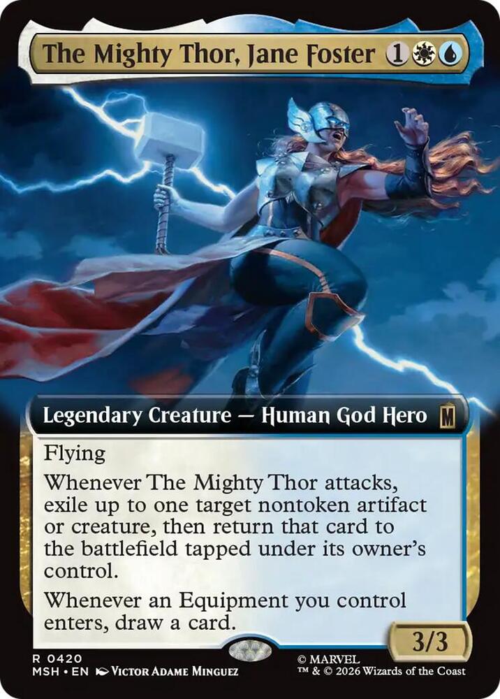 The Mighty Thor, Jane Foster 420 (Marvel Super Heroes)  - Extended Art Foil