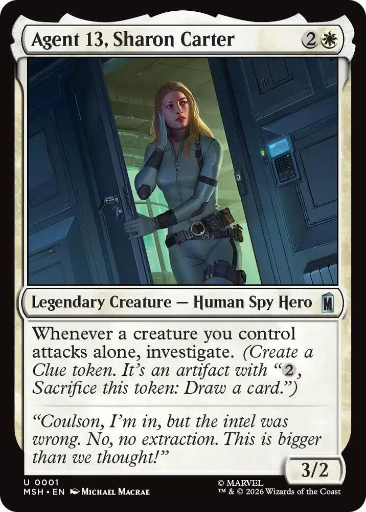 Agent 13, Sharon Carter 1 (Marvel Super Heroes)  - Foil