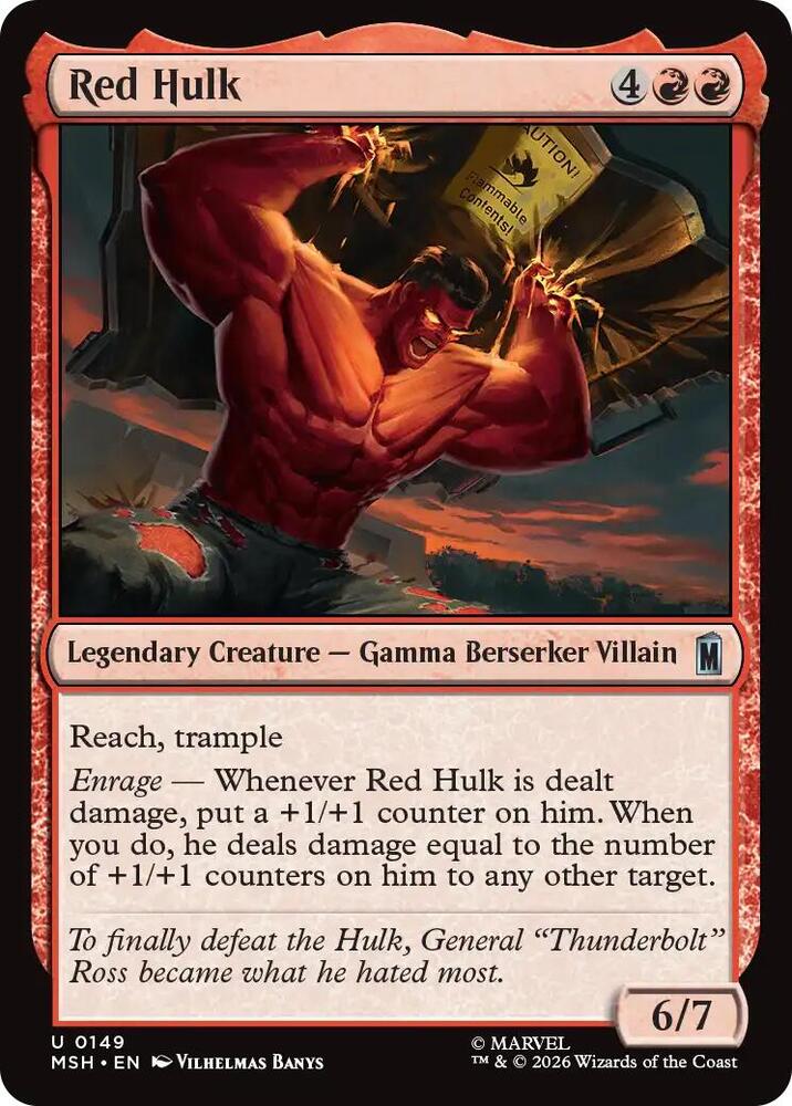 Red Hulk 149 (Marvel Super Heroes)  - Foil