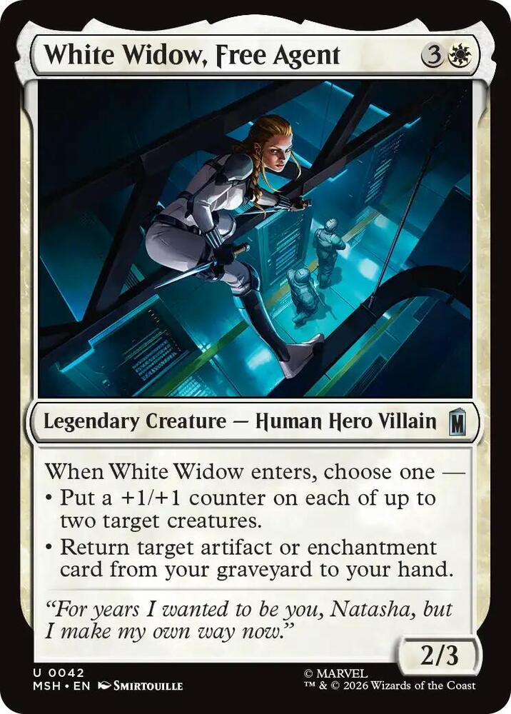 White Widow, Free Agent 42 (Marvel Super Heroes) 