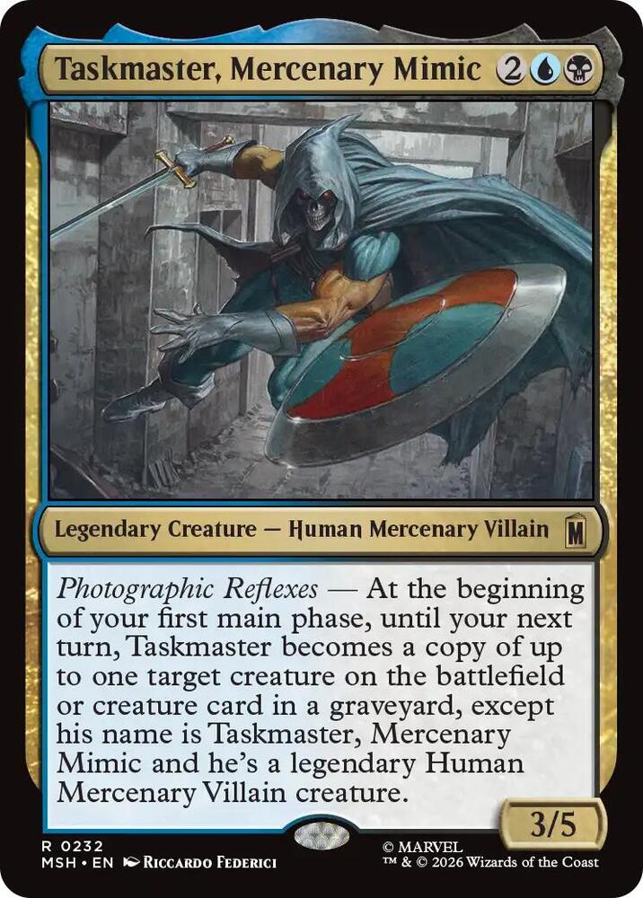 Taskmaster, Mercenary Mimic 232 (Marvel Super Heroes)  - Foil