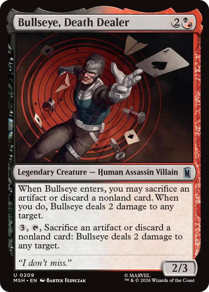 Bullseye, Death Dealer 209 (Marvel Super Heroes)  - Foil