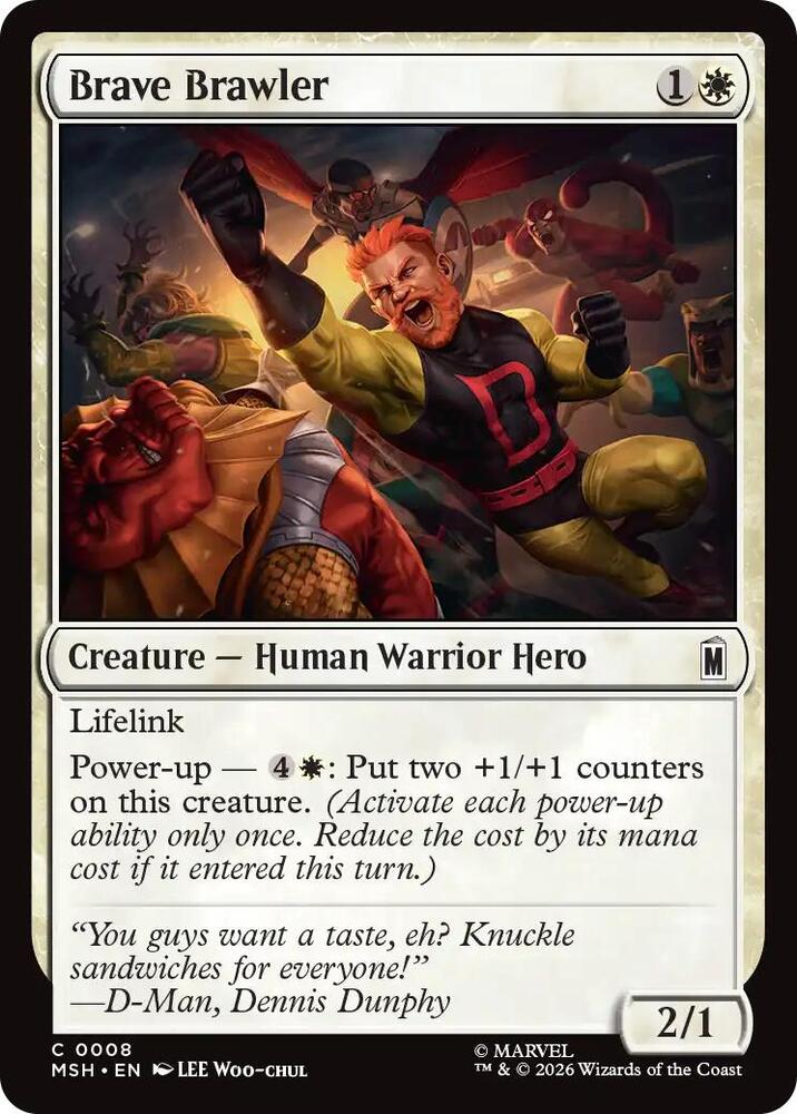 Brave Brawler 8 (Marvel Super Heroes)  - Foil