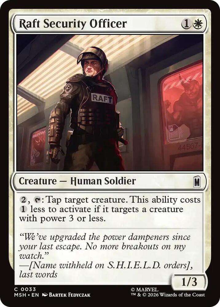 Raft Security Officer 33 (Marvel Super Heroes)  - Foil