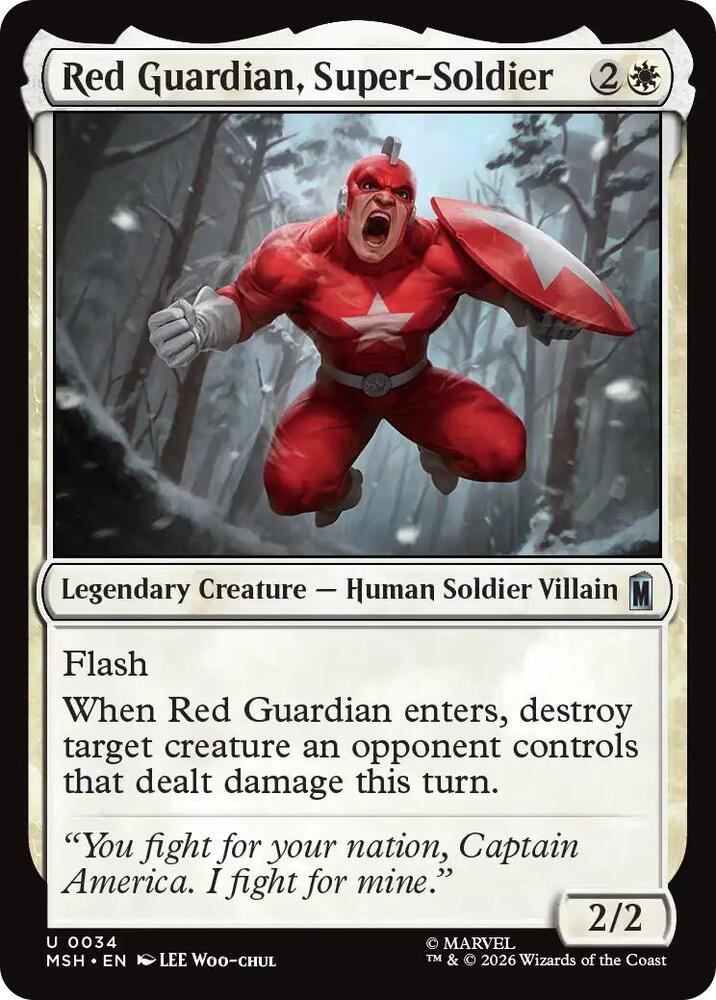 Red Guardian, Super-Soldier 34 (Marvel Super Heroes)  - Foil