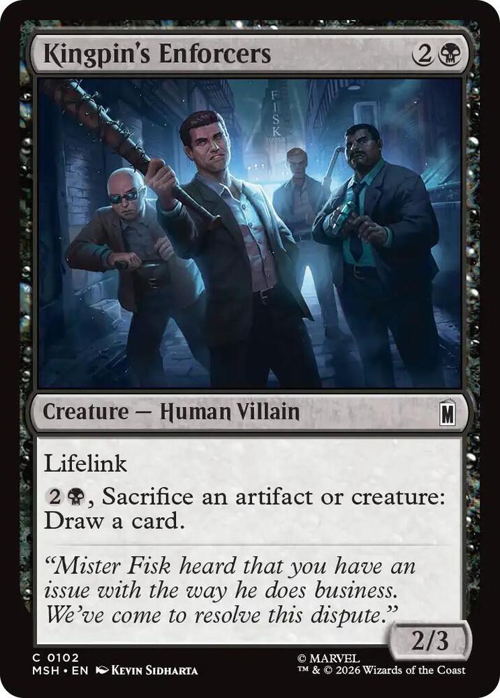 Kingpin's Enforcers 102 (Marvel Super Heroes)  - Foil