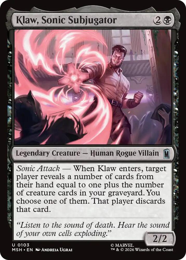 Klaw, Sonic Subjugator 103 (Marvel Super Heroes)  - Foil
