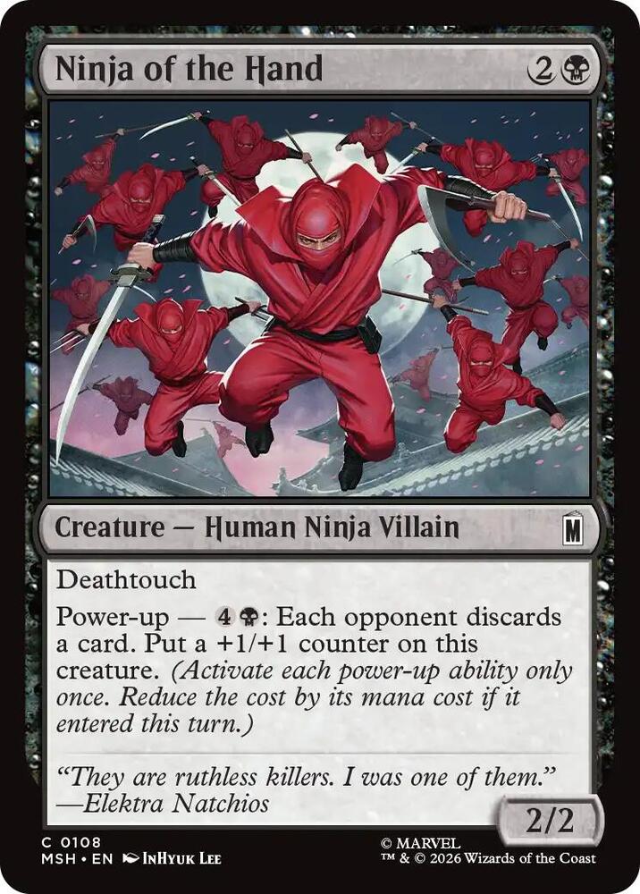 Ninja of the Hand 108 (Marvel Super Heroes)  - Foil