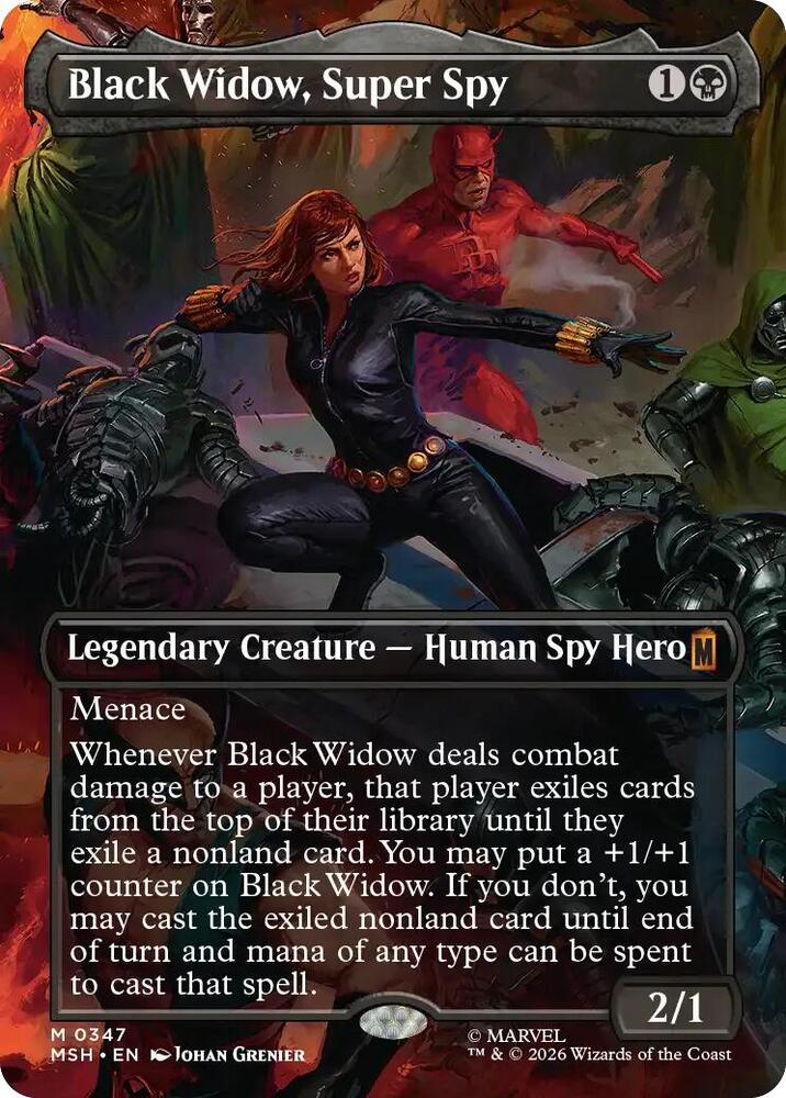 Black Widow, Super Spy 347 (Marvel Super Heroes)  - Borderless Foil