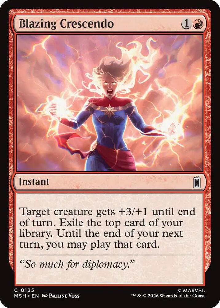 Blazing Crescendo 125 (Marvel Super Heroes)  - Foil